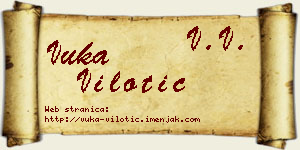Vuka Vilotić vizit kartica
